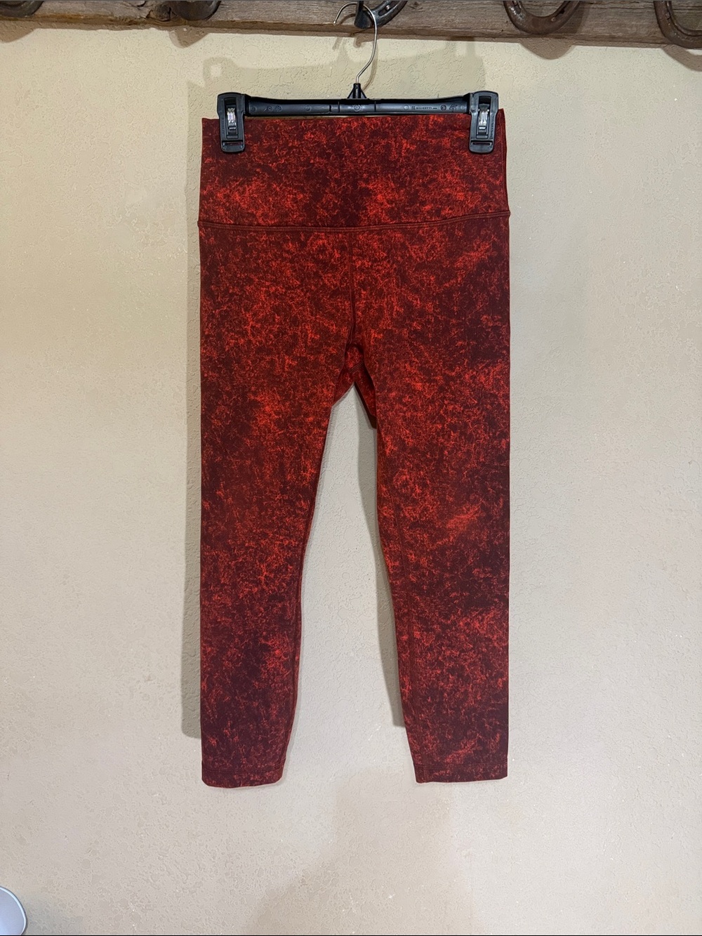 lululemon athletica wunder train high rise autumn Red black Leggings